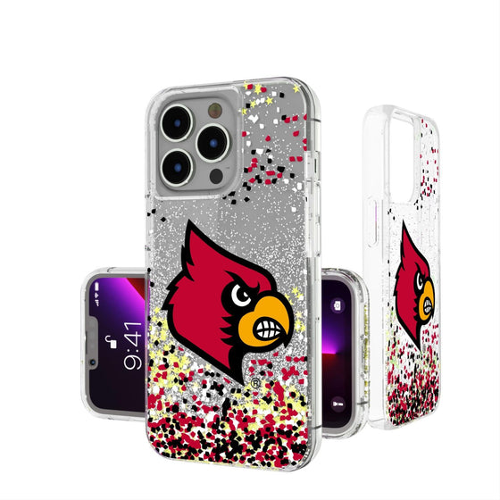 Louisville Cardinals Confetti Glitter Case-0