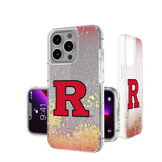 Rutgers Scarlet Knights Linen Glitter Phone Case-0