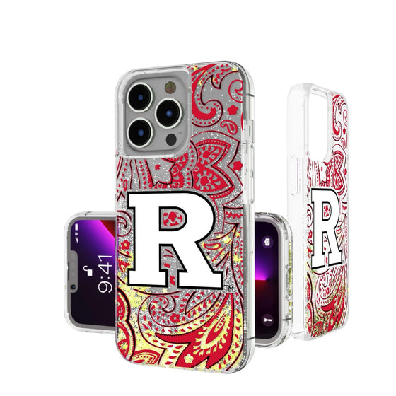 Rutgers Scarlet Knights Paisley Glitter Case-0