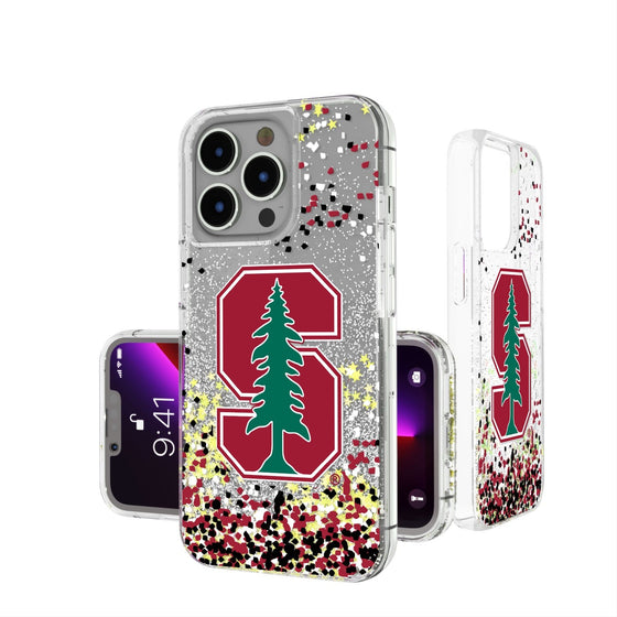 Stanford Cardinal Confetti Glitter Case-0