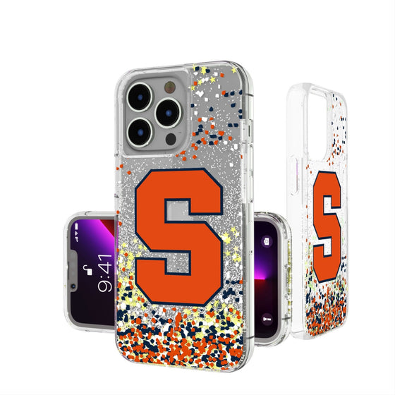Syracuse Orange Confetti Glitter Case-0