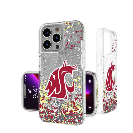 Washington State Cougars Confetti Glitter Case-0