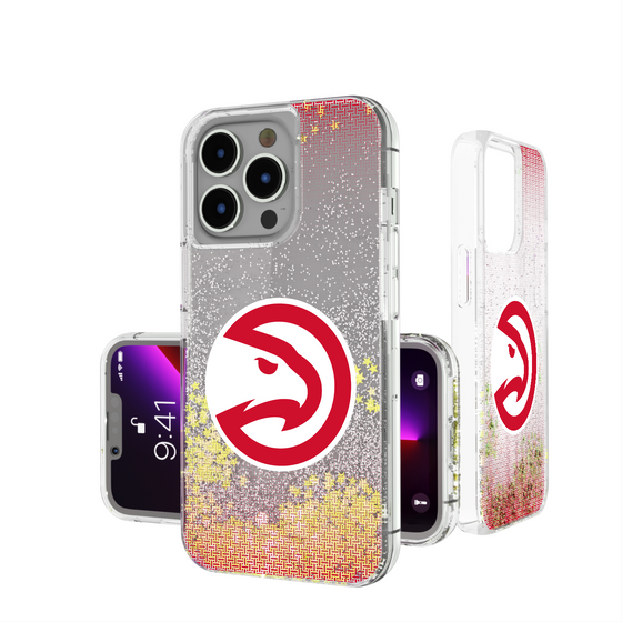 Atlanta Hawks Linen Glitter Phone Case-0