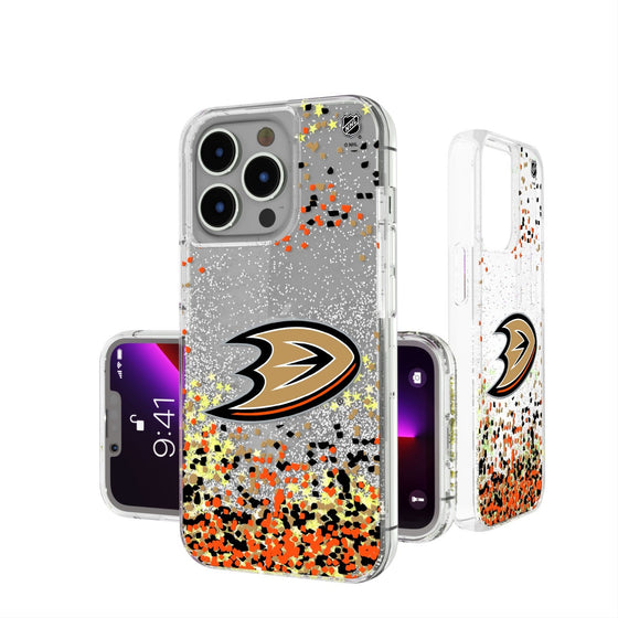 Anaheim Ducks Confetti Glitter Case-0