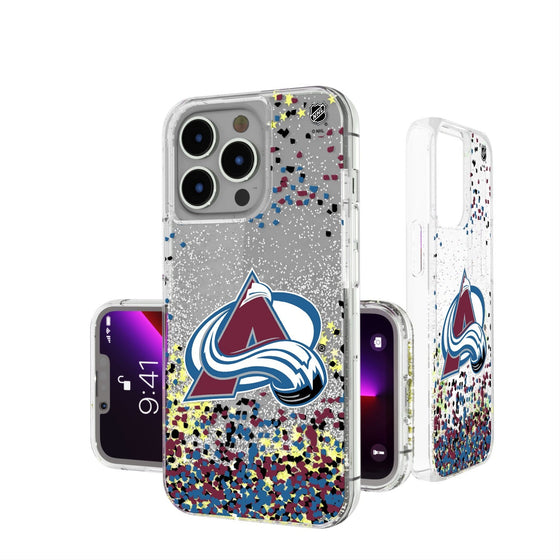 Colorado Avalanche Confetti Glitter Case-0
