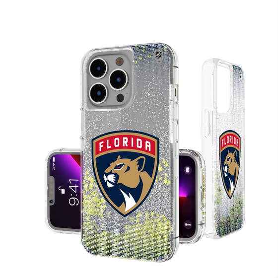 Florida Panthers Linen Glitter Phone Case-0
