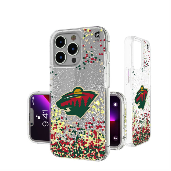 Minnesota Wild Confetti Glitter Case-0