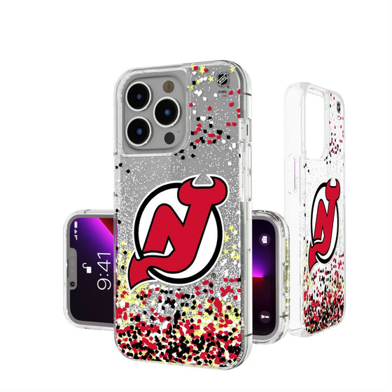 New Jersey Devils Confetti Glitter Case-0