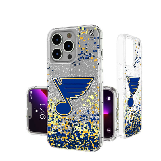 St. Louis Blues Confetti Glitter Case-0