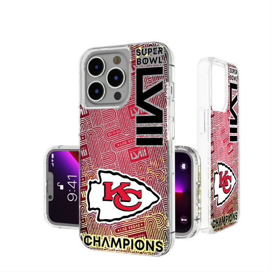 Kansas City Chiefs 2024 Super Bowl Glitter Phone Case-0