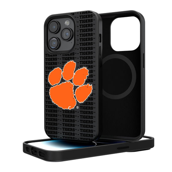 Clemson Tigers Blackletter Magnetic Case-0