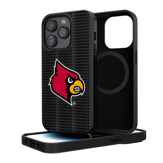 Louisville Cardinals Blackletter Magnetic Case-0