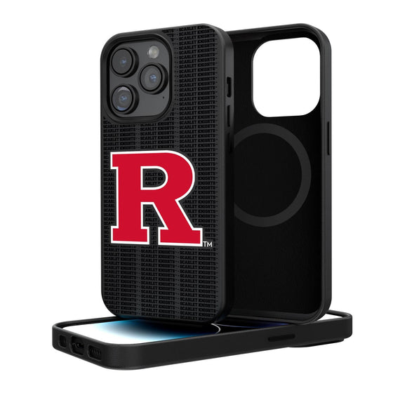 Rutgers Scarlet Knights Blackletter Magnetic Case-0