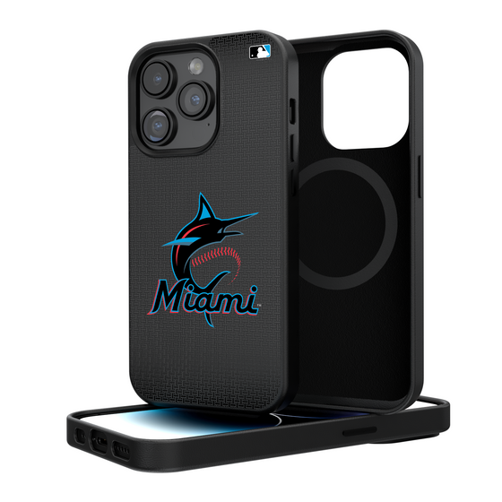 Miami Marlins Linen Magnetic Phone Case-0