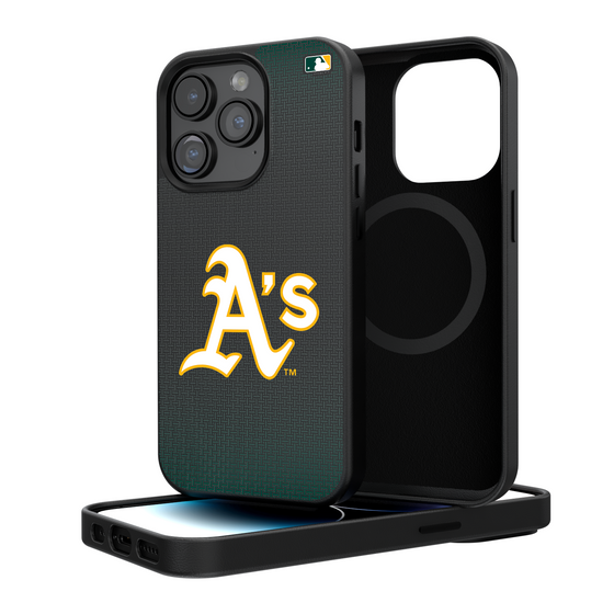 Oakland Athletics Linen Magnetic Phone Case-0