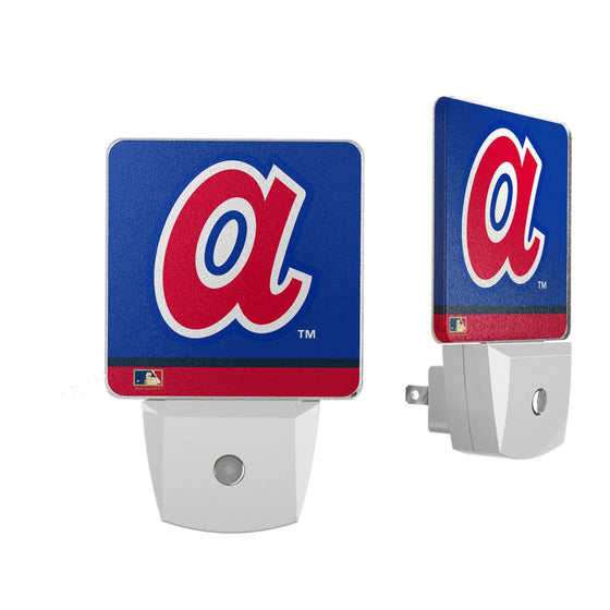 Atlanta Braves 1972-1980 - Cooperstown Collection Stripe Night Light 2-Pack - 757 Sports Collectibles