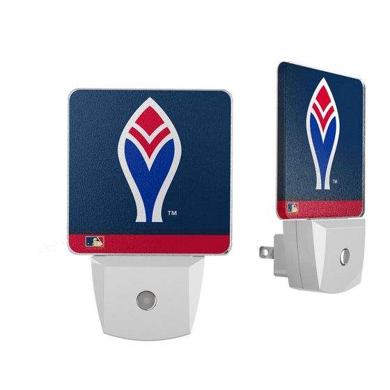Atlanta Braves 1972-1975 - Cooperstown Collection Stripe Night Light 2-Pack - 757 Sports Collectibles