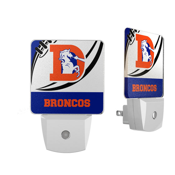 Denver Broncos 1993-1996 Historic Collection Passtime Night Light 2-Pack - 757 Sports Collectibles