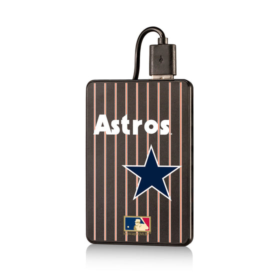 Houston Astros 1975-1981 - Cooperstown Collection Pinstripe 2200mAh Credit Card Powerbank - 757 Sports Collectibles