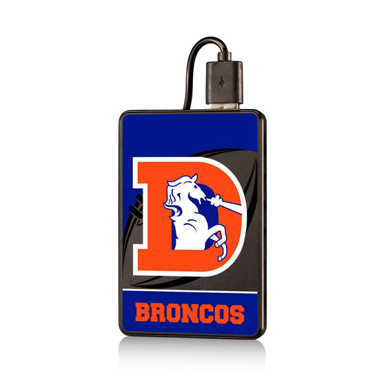 Denver Broncos 1993-1996 Historic Collection Passtime 2500mAh Credit Card Powerbank - 757 Sports Collectibles