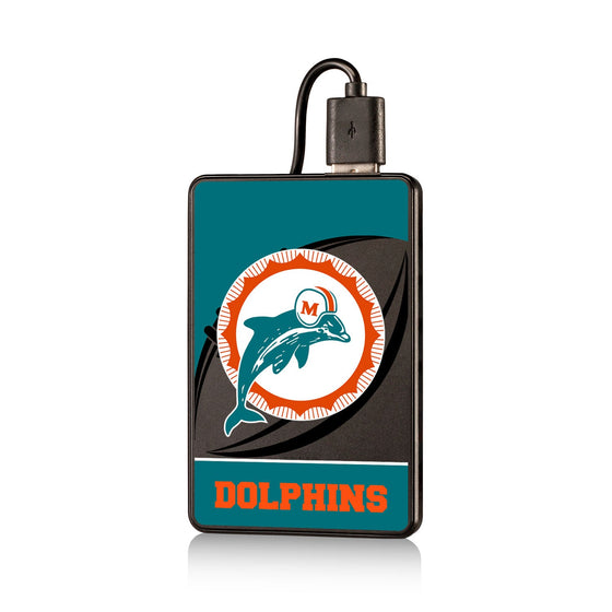 Miami Dolphins 1966-1973 Historic Collection Passtime 2500mAh Credit Card Powerbank - 757 Sports Collectibles
