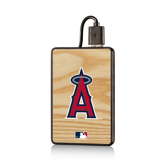Los Angeles Angels Angels Wood Bat 2200mAh Credit Card Powerbank - 757 Sports Collectibles