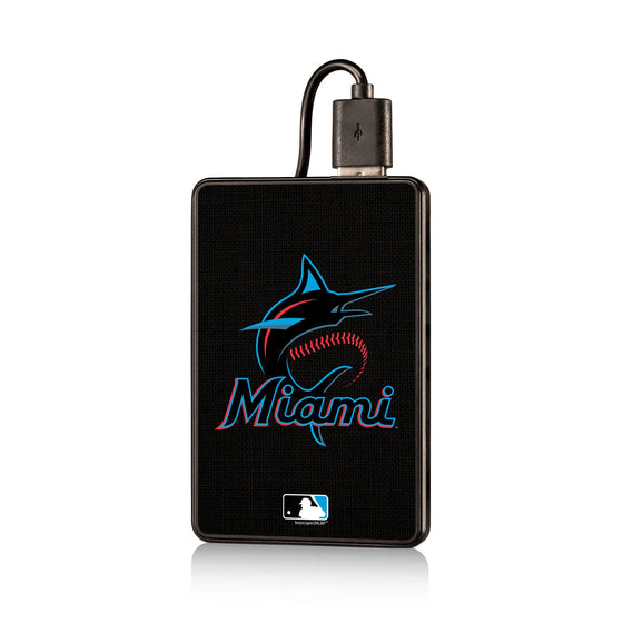 Miami Marlins Marlins Solid 2200mAh Credit Card Powerbank - 757 Sports Collectibles