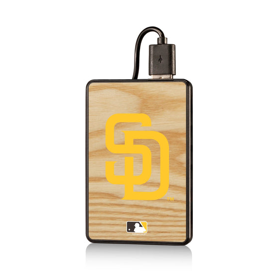 San Diego Padres Wood Bat 2500mAh Credit Card Powerbank - 757 Sports Collectibles