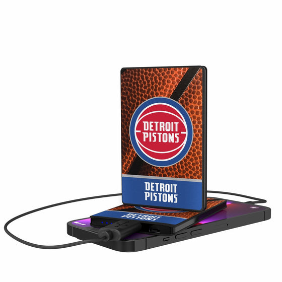 Detroit Pistons Basketball 2500mAh Credit Card Powerbank-0