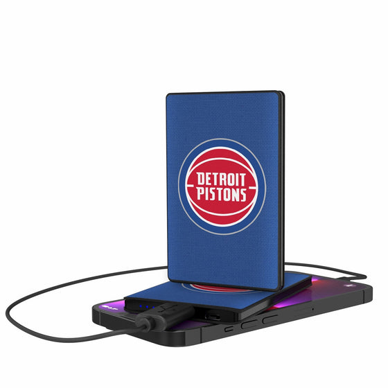 Detroit Pistons Solid 2500mAh Credit Card Powerbank-0