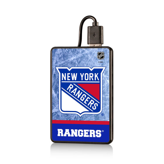 New York Rangers Ice Wordmark 2500mAh Credit Card Powerbank-0