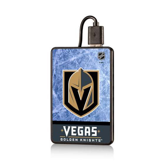 Vegas Golden Knights Ice Wordmark 2500mAh Credit Card Powerbank-0