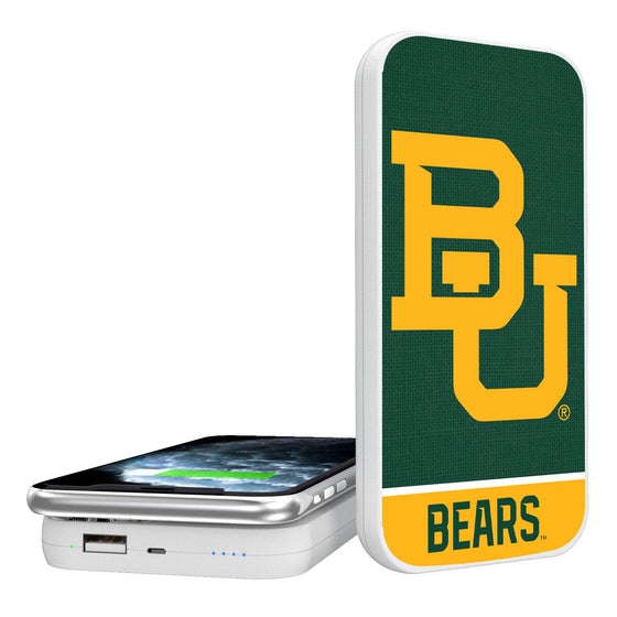 Baylor Bears Solid Wordmark 5000mAh Portable Wireless Charger-0