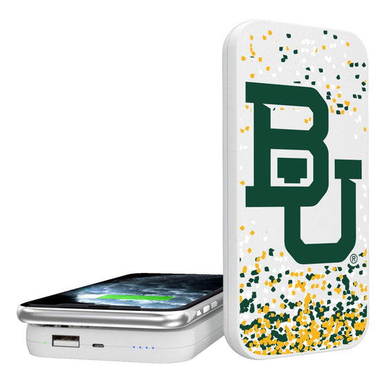 Baylor Bears Confetti 5000mAh Portable Wireless Charger-0