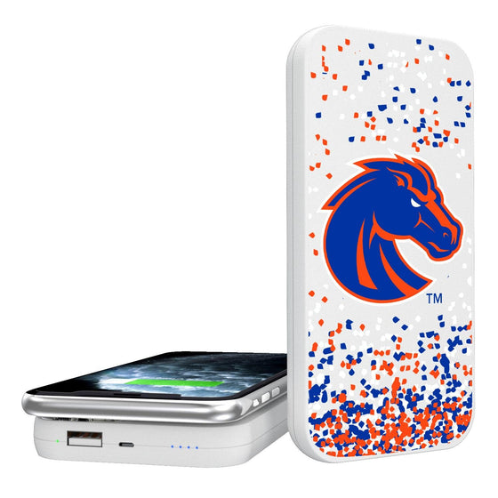 Boise State Broncos Confetti 5000mAh Portable Wireless Charger-0