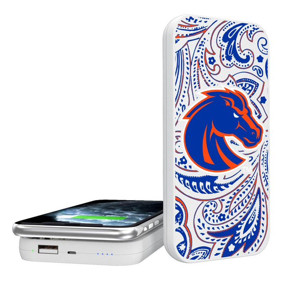 Boise State Broncos Paisley 5000mAh Portable Wireless Charger-0