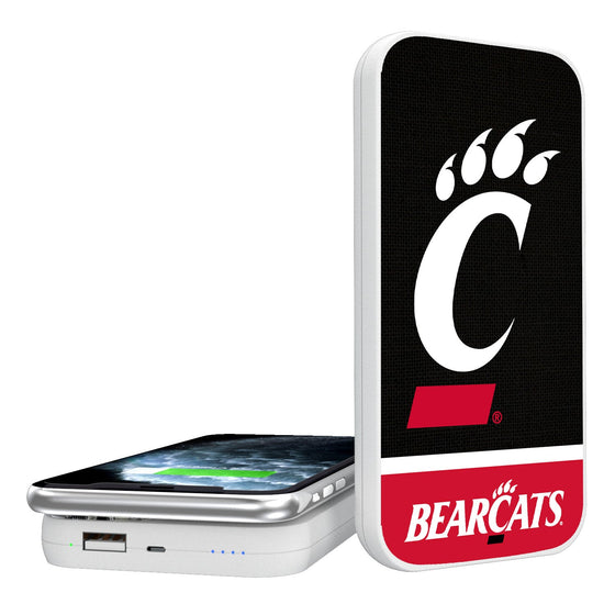 Cincinnati Bearcats Solid Wordmark 5000mAh Portable Wireless Charger-0