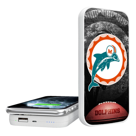 Miami Dolphins 1966-1973 Historic Collection Legendary 5000mAh Portable Wireless Charger - 757 Sports Collectibles