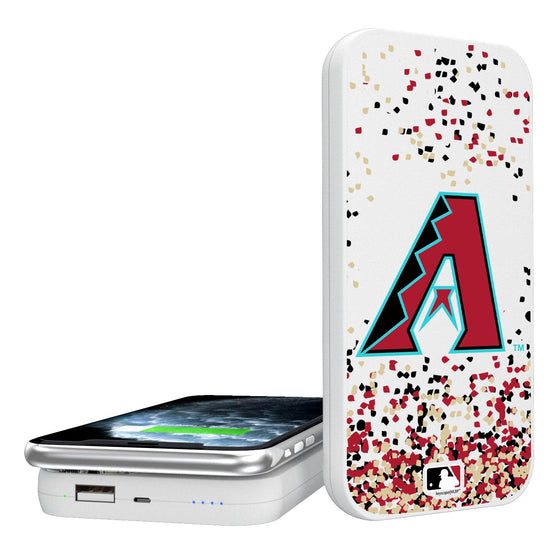 Arizona Diamondbacks Confetti 5000mAh Portable Wireless Charger - 757 Sports Collectibles