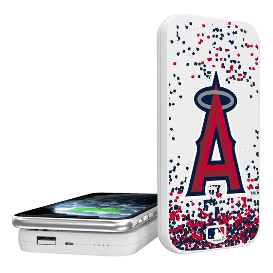 Los Angeles Angels Confetti 5000mAh Portable Wireless Charger - 757 Sports Collectibles