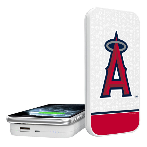 Los Angeles Angels Memories 5000mAh Portable Wireless Charger - 757 Sports Collectibles