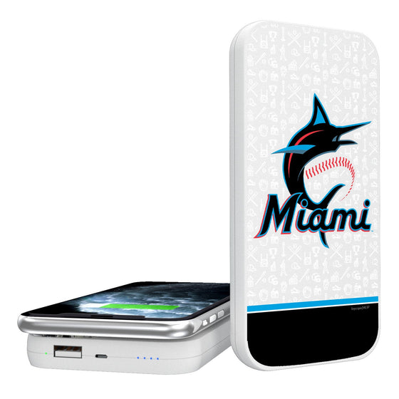 Miami Marlins Memories 5000mAh Portable Wireless Charger - 757 Sports Collectibles