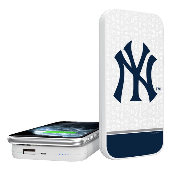 New York Yankees Memories 5000mAh Portable Wireless Charger - 757 Sports Collectibles