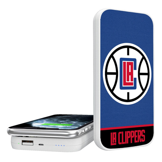 Los Angeles Clippers Solid Wordmark 5000mAh Portable Wireless Charger-0