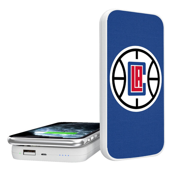Los Angeles Clippers Solid 5000mAh Portable Wireless Charger-0