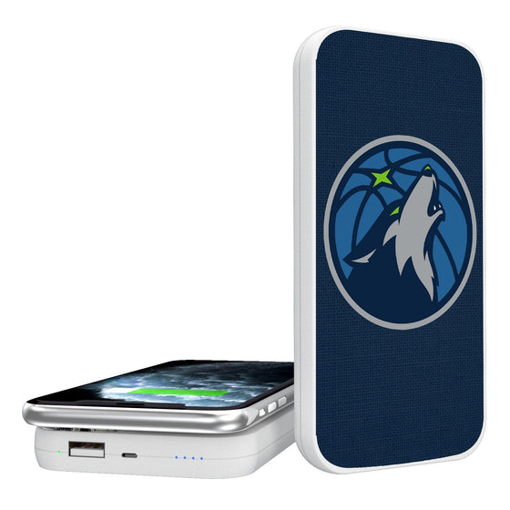 Minnesota Timberwolves Solid 5000mAh Portable Wireless Charger-0