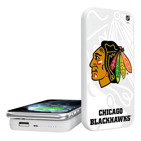 Chicago Blackhawks Tilt 5000mAh Portable Wireless Charger-0