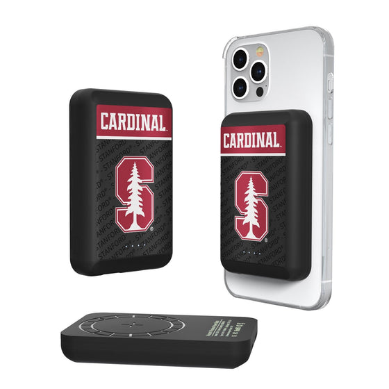 Stanford Cardinal Endzone Plus Wireless Mag Power Bank-0