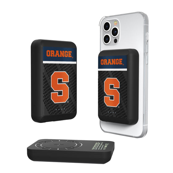 Syracuse Orange Endzone Plus 5000mAh Magnetic Wireless Charger-0