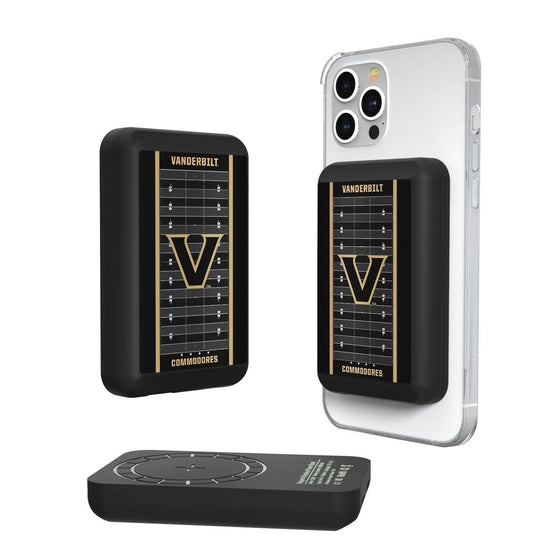 Vanderbilt Commodores Football Field Wireless Mag Power Bank-0